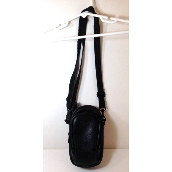 Vintage View Black Crossbody Camera / Phone Case & Wallet w/ Adjustable Strap - Picture 2 of 12